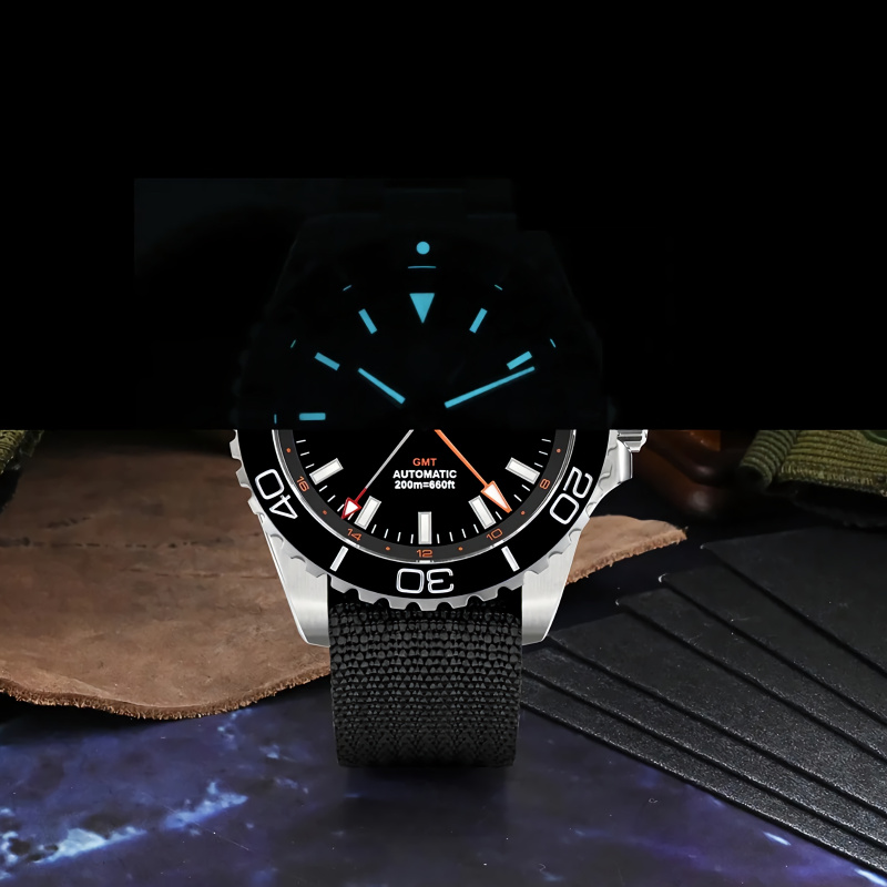SAN MARTIN SN0136-G GMT 機械錶