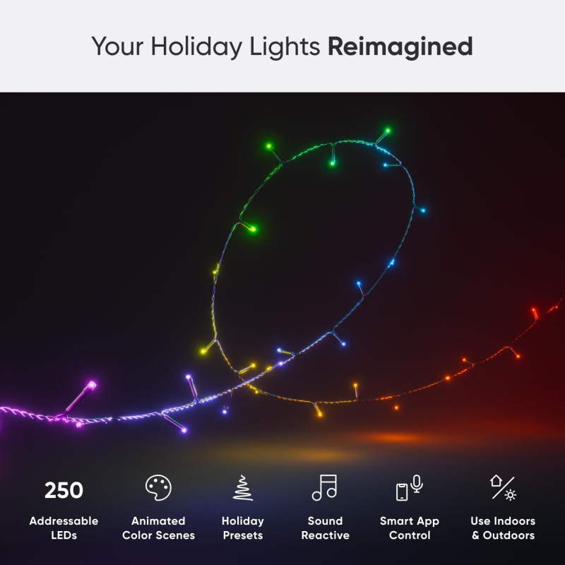 Nanoleaf 智慧節日燈串 Matter Smart Holiday String Lights (Each) 20M 香港行貨