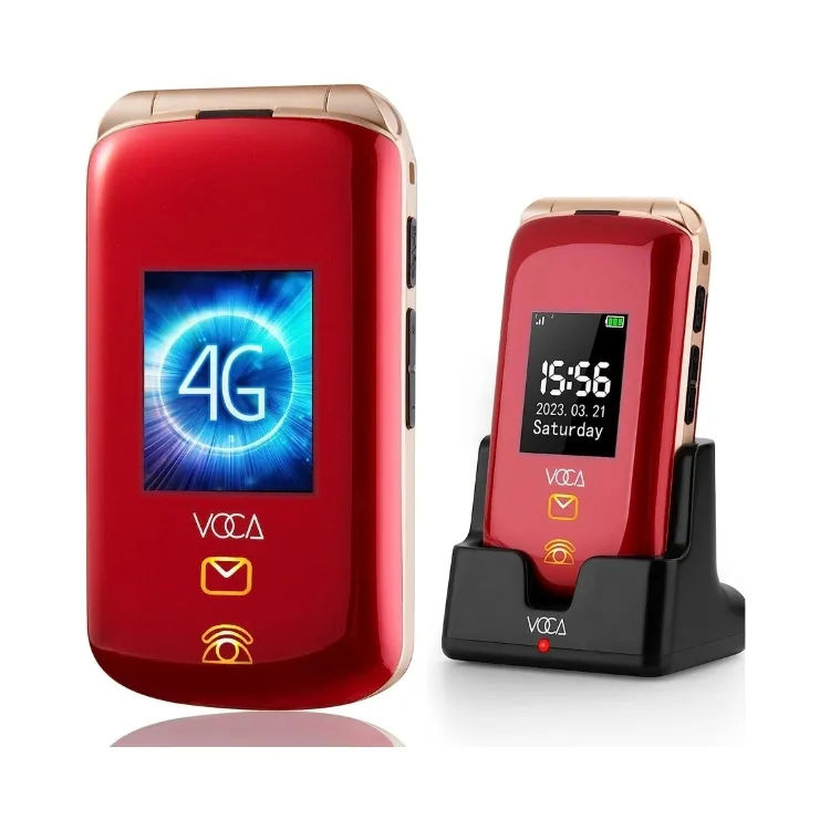 VOCA 大屏幕摺疊4G手機 V543 - 大字大聲，廣東話按鍵