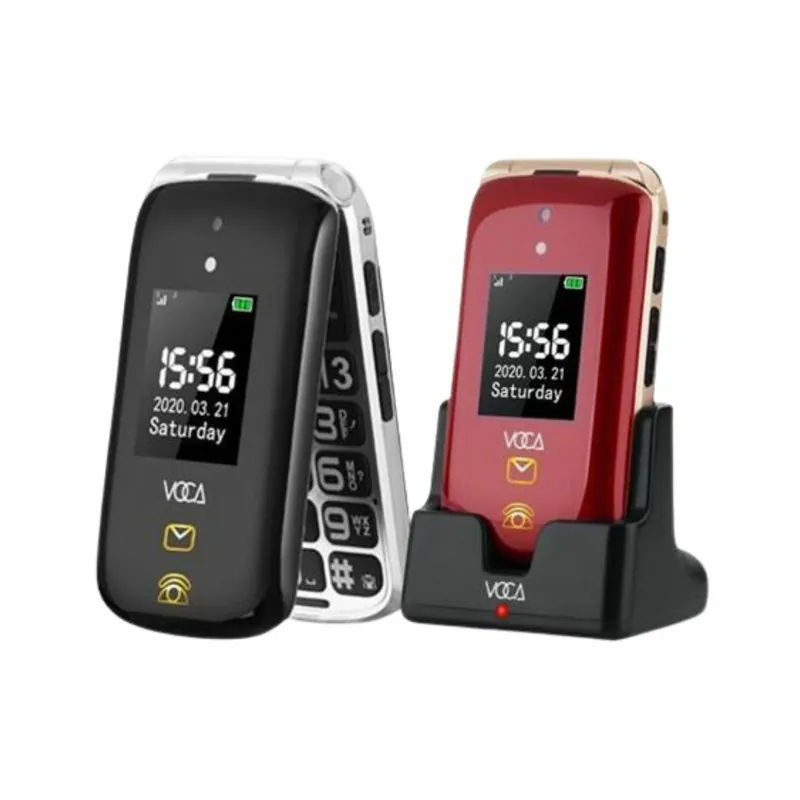 VOCA 大屏幕摺疊4G手機 V543 - 大字大聲，廣東話按鍵