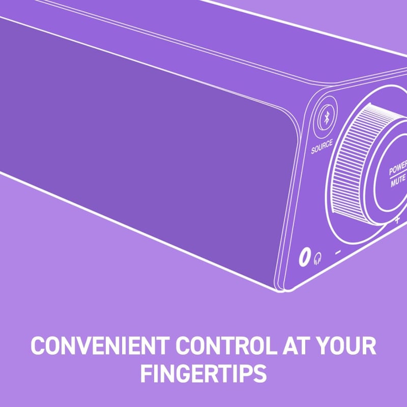 Creative Stage SE Mini 藍牙 5.3 緊湊型顯示器下條形喇叭