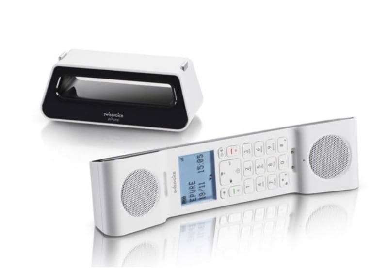 Swissvoice ePure 家居電話 半鏤空外型 極簡+復古+創新設計