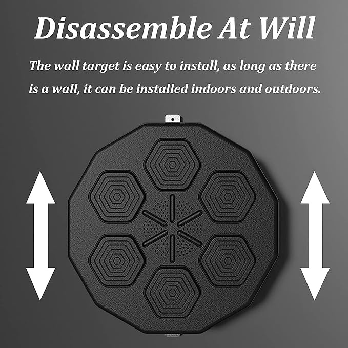 節日優惠 智能藍牙音樂拳撃機 訓練機 送半指拳套