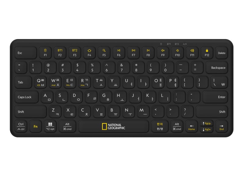 National Geographic-無線超薄鍵盤(黑色/白色)