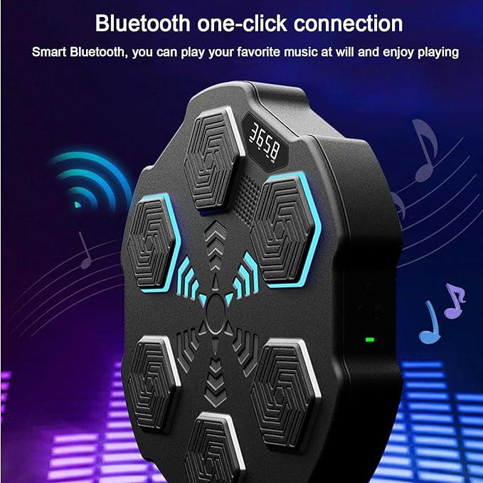 升級版 智能藍牙音樂拳撃機 訓練機 LED屏 送半指拳套