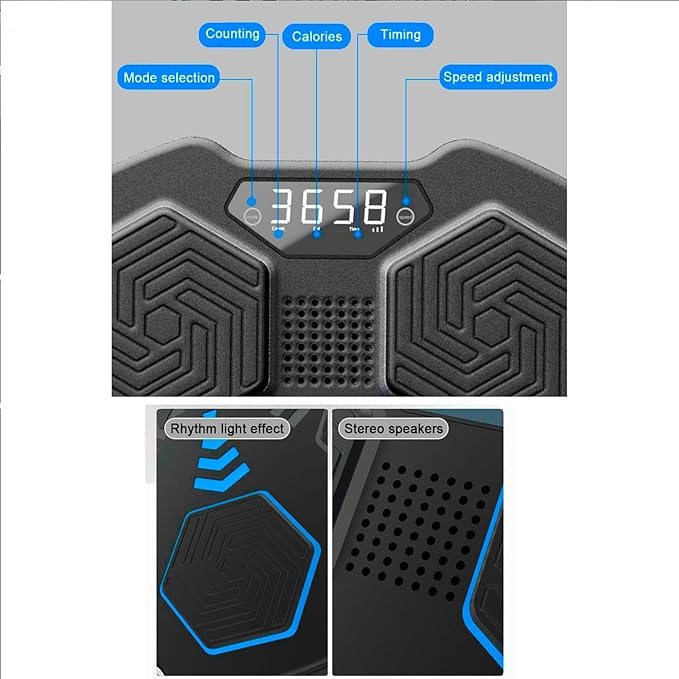 升級版 智能藍牙音樂拳撃機 訓練機 LED屏 送半指拳套