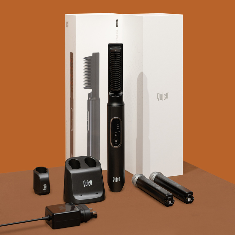 QUICO Q-Swap 無線造型系列 ( 無線造型器 HC104 / 25mm 無線造型捲髮棒 HC501 / 無線遠紅外線負離子造型梳 HC502 )