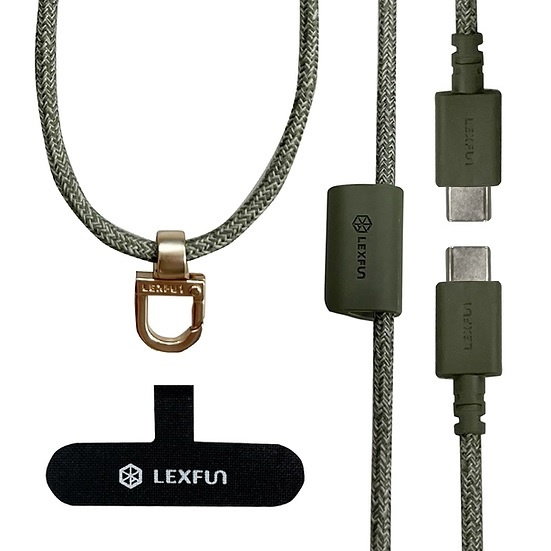 LEXFUN Power Sling 可調整式充電手機背帶組 (USB-C to USB-C / USB-C to Lightning)