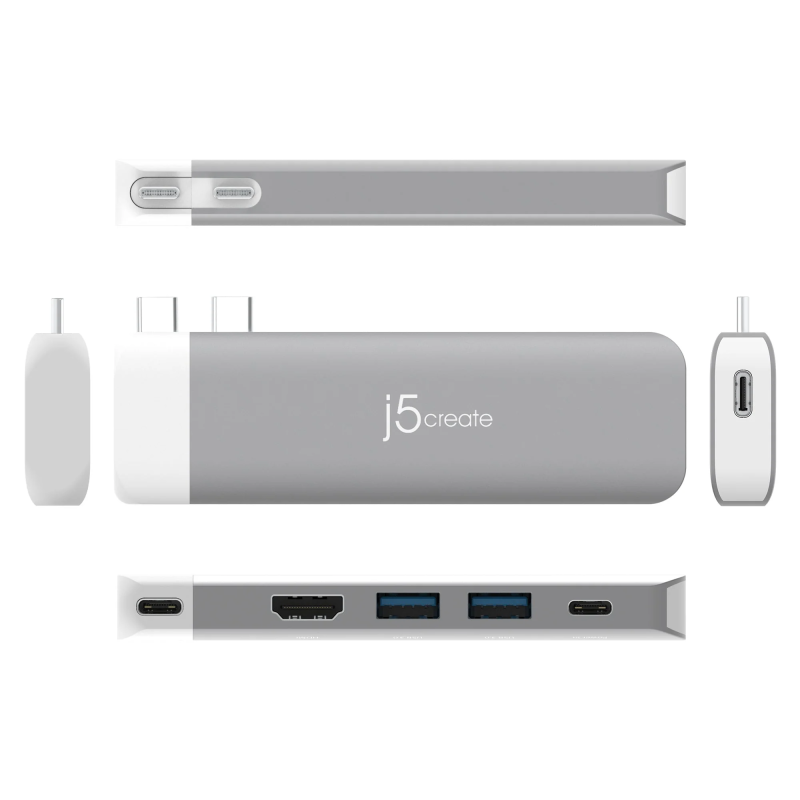 J5Create USB-C 6K MacBook 專用集線器 JCD394