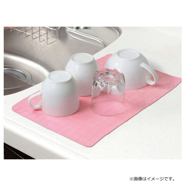 Aion-廚房/浴室海綿布粉紅色668-P(日本直送&日本製造)