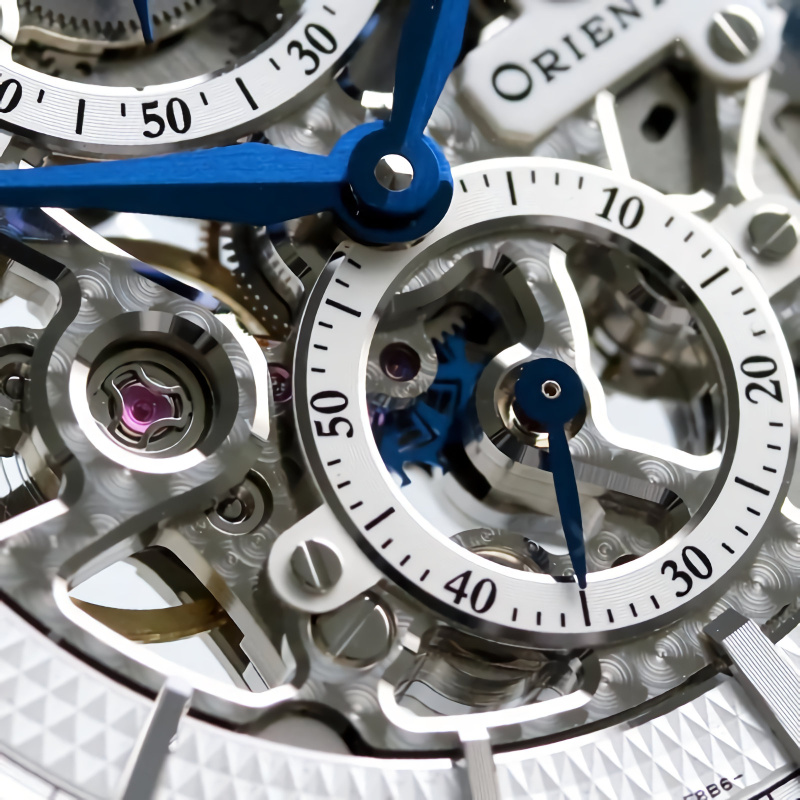 ORIENT STAR F8 Skeleton RK-AZ0002S機械自動銀錶盤手錶日本