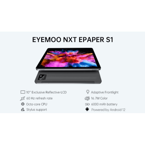 Eyemoo NXT EPaper S1 全彩AI 自動調光閱讀平板