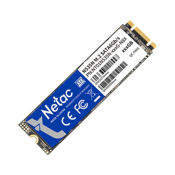 NETAC N535N PCIe M.2 SATA 6Gb/s SSD (256GB/512GB/1TB) NETAC N535N PCIe M.2 SATA 6Gb/s SSD (256GB/512GB/1TB)