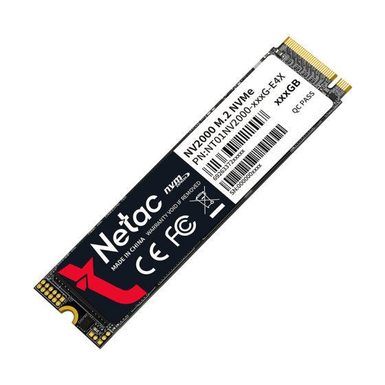 NETAC NV2000 PCIe Gen3×4 M.2 SSD (256GB/512GB/1TB) (讀:2500MB/s 寫:2100MB/s)