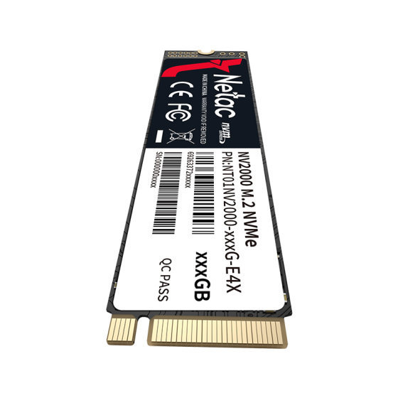 NETAC NV2000 PCIe Gen3×4 M.2 SSD (256GB/512GB/1TB) (讀:2500MB/s 寫:2100MB/s)