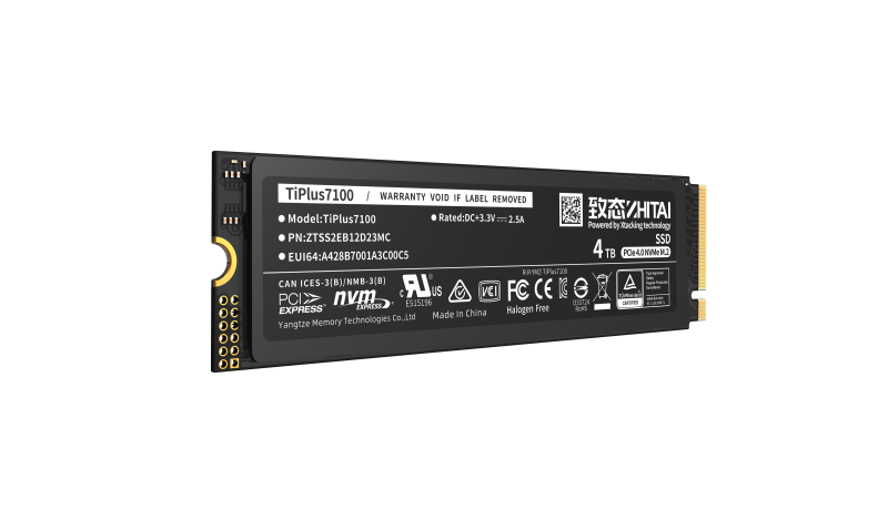 ZHITAI TiPlus7100PCIe 4.0 x 4 NVMe 2.0 M.2 SSD ( 1TB/ 2TB/ 4TB )