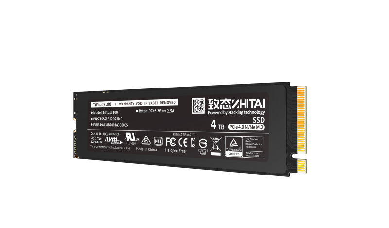 ZHITAI TiPlus7100PCIe 4.0 x 4 NVMe 2.0 M.2 SSD ( 1TB/ 2TB/ 4TB )