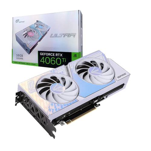 Colorful iGame GeForce RTX 4060 Ti Ultra W DUO OC 16GB-V 白色顯示卡