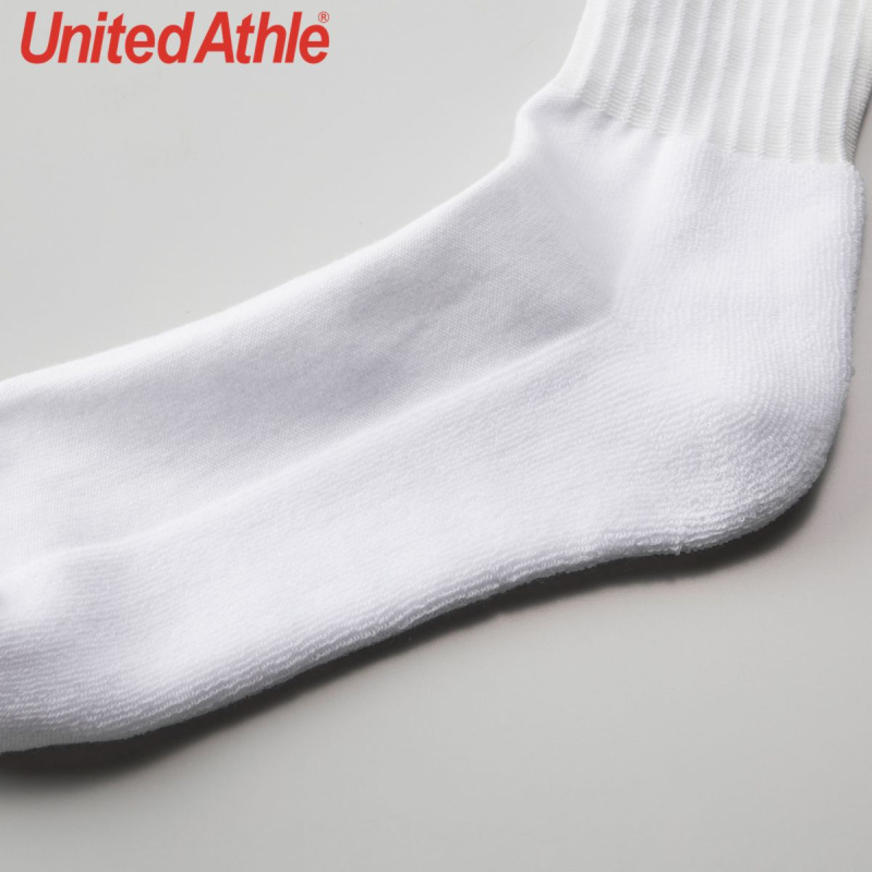 United Athle 9240-01 日系長襪 (3 對裝) - 白/黑