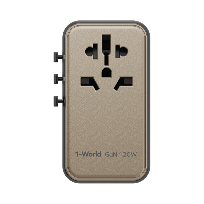 MOMAX 1-World 120W GaN 方便式旅行插座 [UA15]