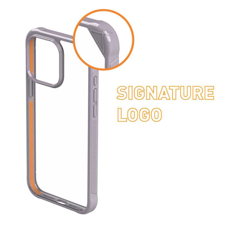 ARMOR iPhone 15系列 Signature Pro 電話保護殼_煙薰紫/橙帶