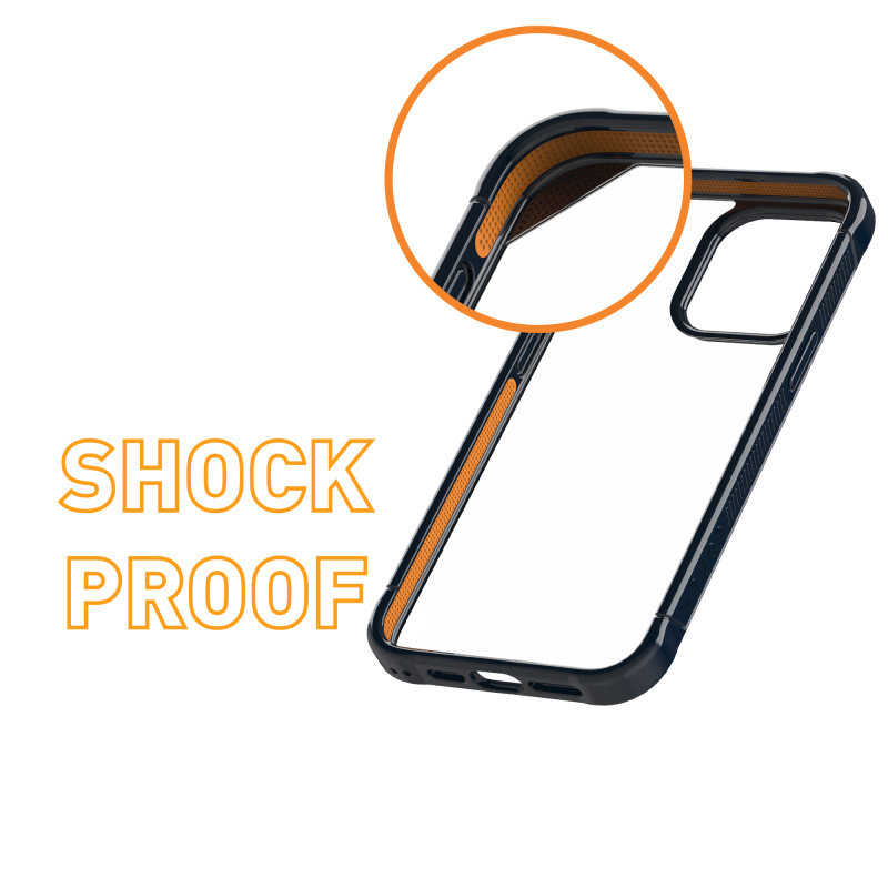 ARMOR iPhone 15系列 Signature Pro 電話保護殼_午夜藍/橙帶