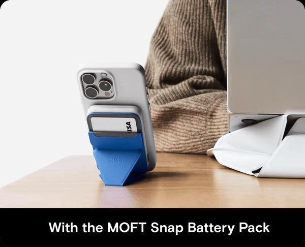 MOFT MOVAS™ Snap-on Phone Stand & Wallet 磁吸式手機支架 (專利純素皮革) MS007MP