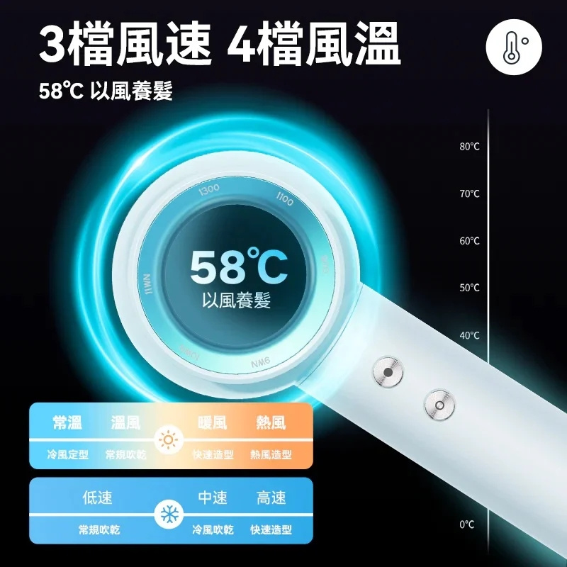 iLIVI負離子速乾無葉風筒V8S(冰川藍)