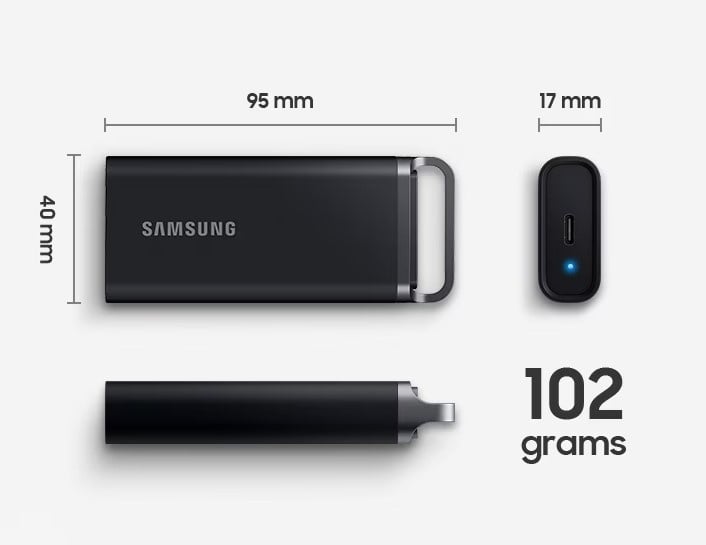 Samsung T5 EVO USB 3.2 Gen 1 Portable SSD (2TB/4TB/8TB)