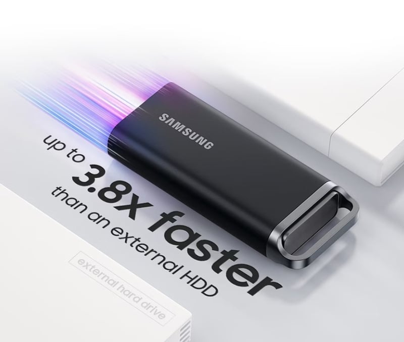 Samsung T5 EVO USB 3.2 Gen 1 Portable SSD (2TB/4TB/8TB)