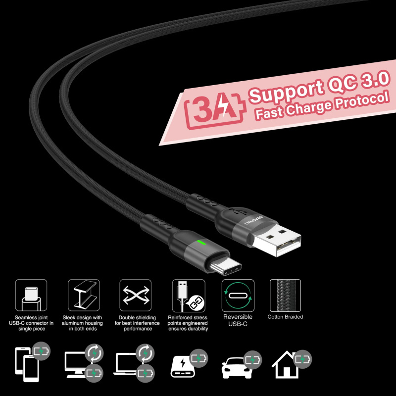 Capdase Auto Power-Off Type-C Charging Cable