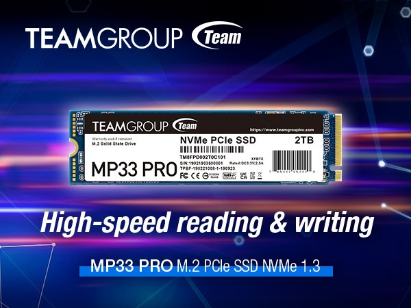TEAMGROUP 2TB NVMe PCIe M.2 2280 固態硬碟