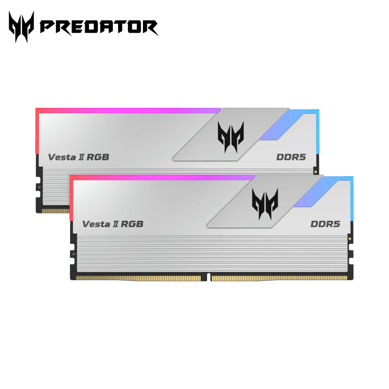Predator VESTA2 RGB DDR5 32GB(16GB*2)/64GB(32GB*2) 6000Mhz（RM-AV5D32B/64B/32W/64W) Warranty: Life-Time