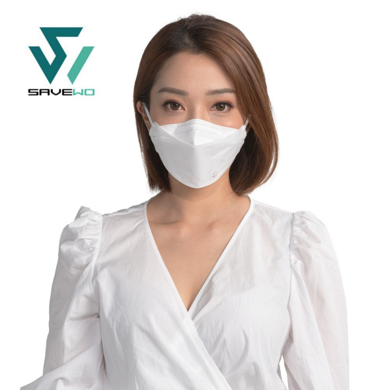 香港製 SAVEWO V2 救世超立體口罩二代(寬耳帶) [30個獨立包裝] (送口罩減壓器)