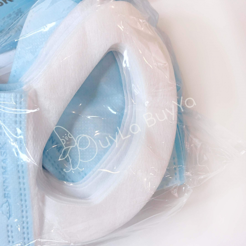 【台灣製】BNN 兒童立體口罩 不織布耳帶M系列 50個(袋裝-無盒裝) 粉/綠/藍