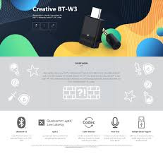 Creative BT-W3 USB-C 藍牙音效傳輸器