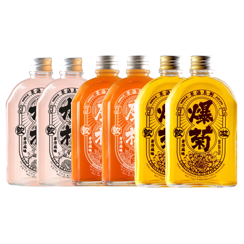 Drink La 飲啦 - 港茶酒套裝 (6支裝/每支200毫升) 香港樽裝特調雞尾酒 Drink La 飲啦 - 港茶酒套裝 (6支裝/每支200毫升) 香港樽裝特調雞尾酒