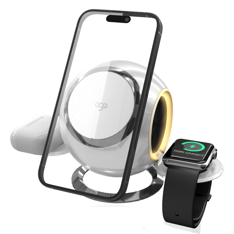 EGO Mag.Q @ 3in1 15W Magsafe 充電座 [3色]