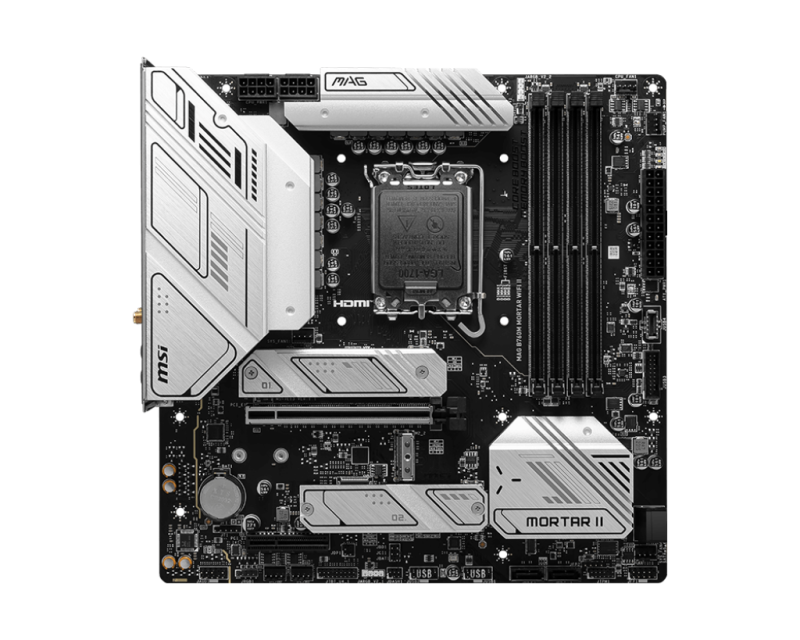 MSI MAG B760M MORTAR WIFI II MATX (LGA1700) MSI MAG B760M MORTAR WIFI II MATX (LGA1700)