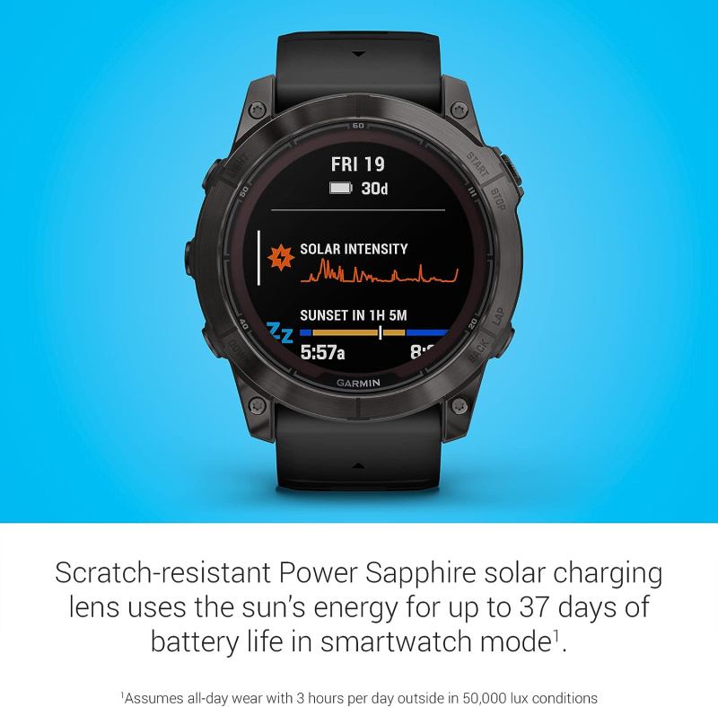 Garmin fēnix 7X Pro Sapphire Solar Edition 太陽能智能手錶