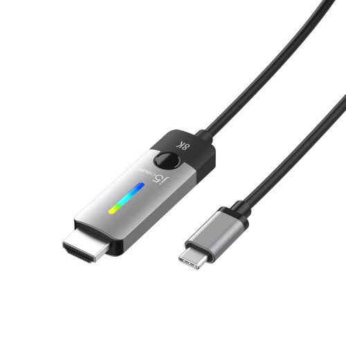 J5create USB-C 8K 炫彩 HDMI 2.1 轉接線 (1.8m) JCC157