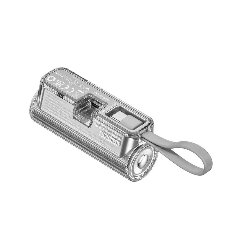 SHARGEEK (SHARGE) Flow Mini 5000mAh 應急膠囊移動電源 SP012 [Type-C+ Lightning插頭]