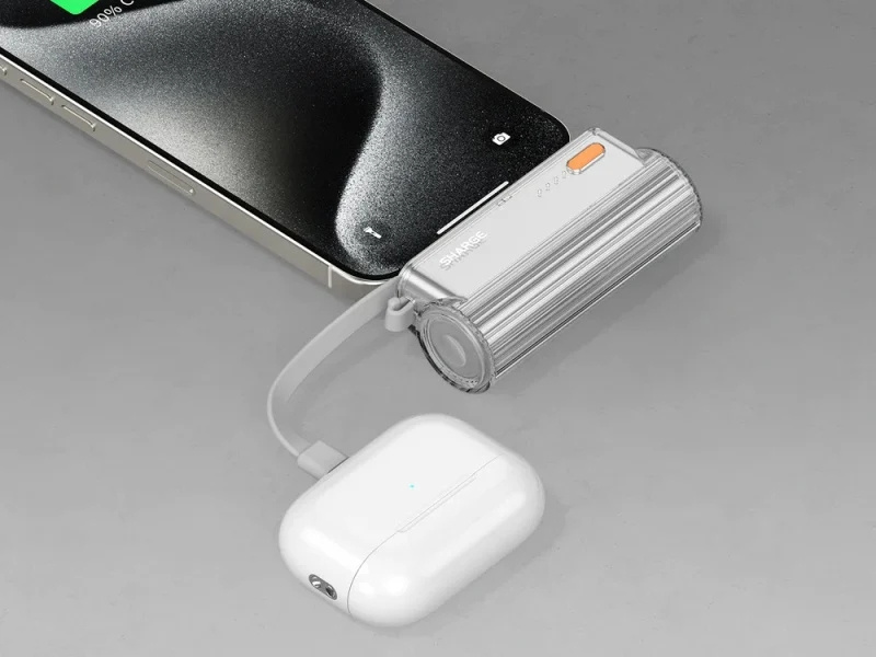 SHARGEEK (SHARGE) Flow Mini 5000mAh 應急膠囊移動電源 SP012 [Type-C+ Lightning插頭]