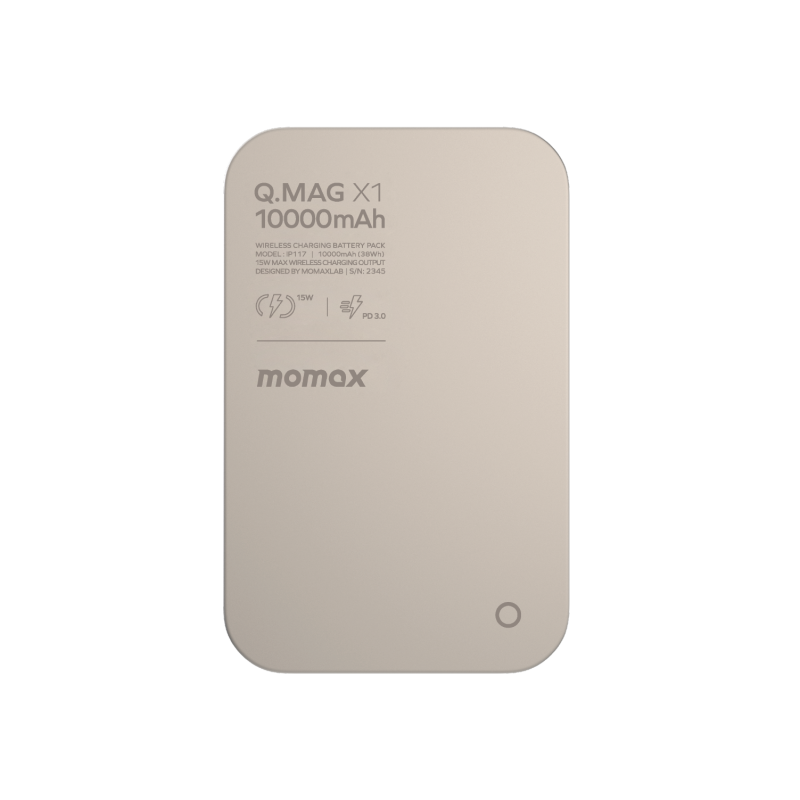 Momax Q.Mag X1 10000mAh 超薄磁吸流動電源 Titanium IP117