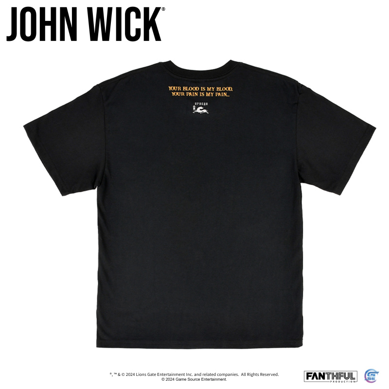 [預購] 純綿T-Shirt (殺神 John Wick) [燭煙印象] (黑)