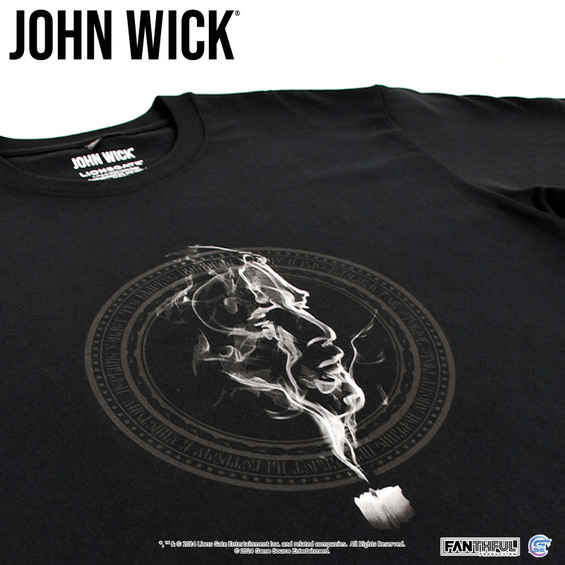 [預購] 純綿T-Shirt (殺神 John Wick) [燭煙印象] (黑)