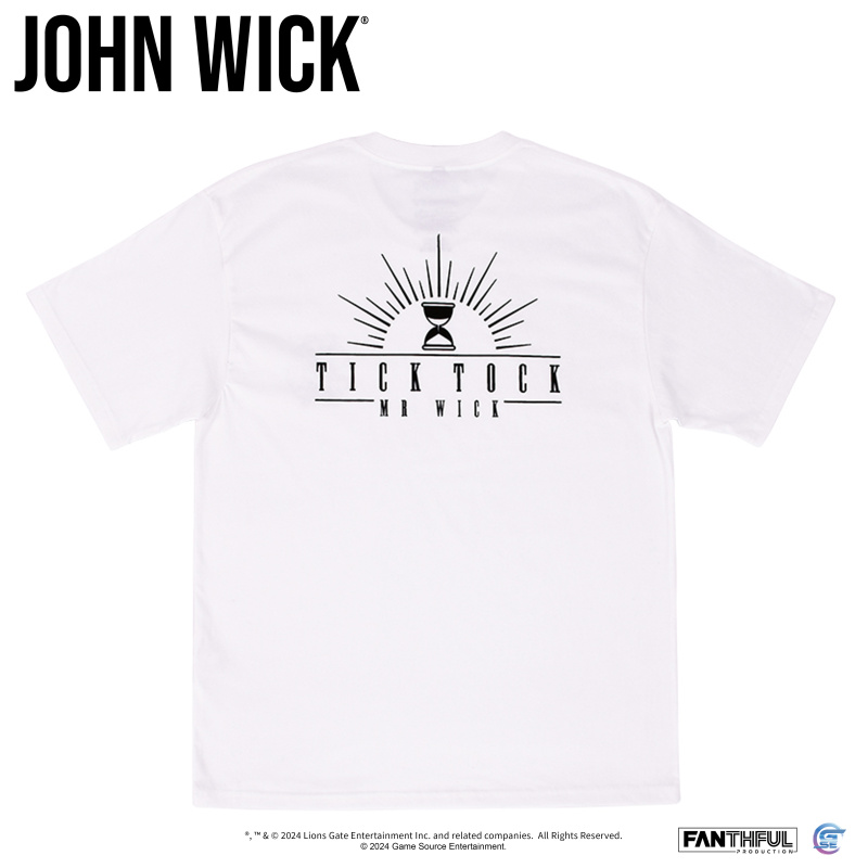 [預購] 純綿T-Shirt (殺神 John Wick) [分秒必爭] (白)