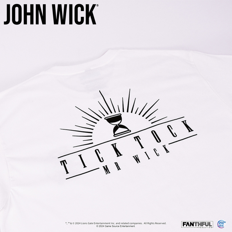 [預購] 純綿T-Shirt (殺神 John Wick) [分秒必爭] (白)
