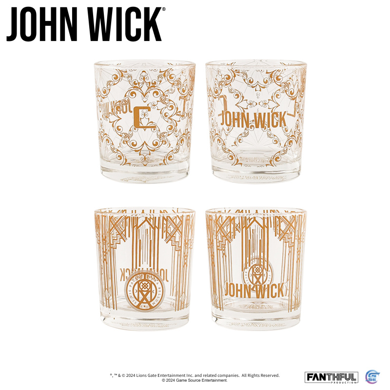 [預購] 玻璃對杯 (一對) (殺神 John Wick)