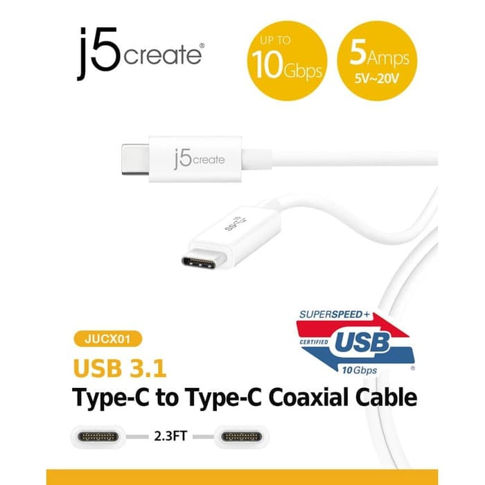 JUCX01 USB 3.1 Type-C to Type-C 傳輸線